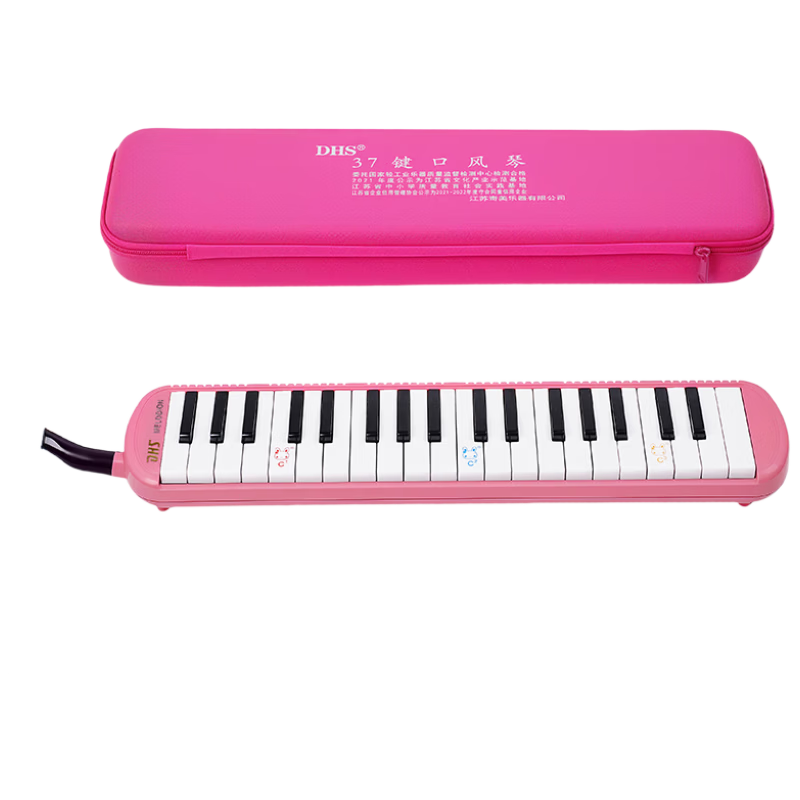 DHS Melodica - 37-Key Classroom Instrument with Case and Mouthpiece