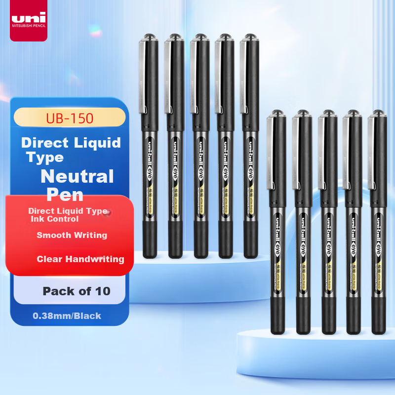 Uni-Ball EYE Black Gel Pen 0.38mm