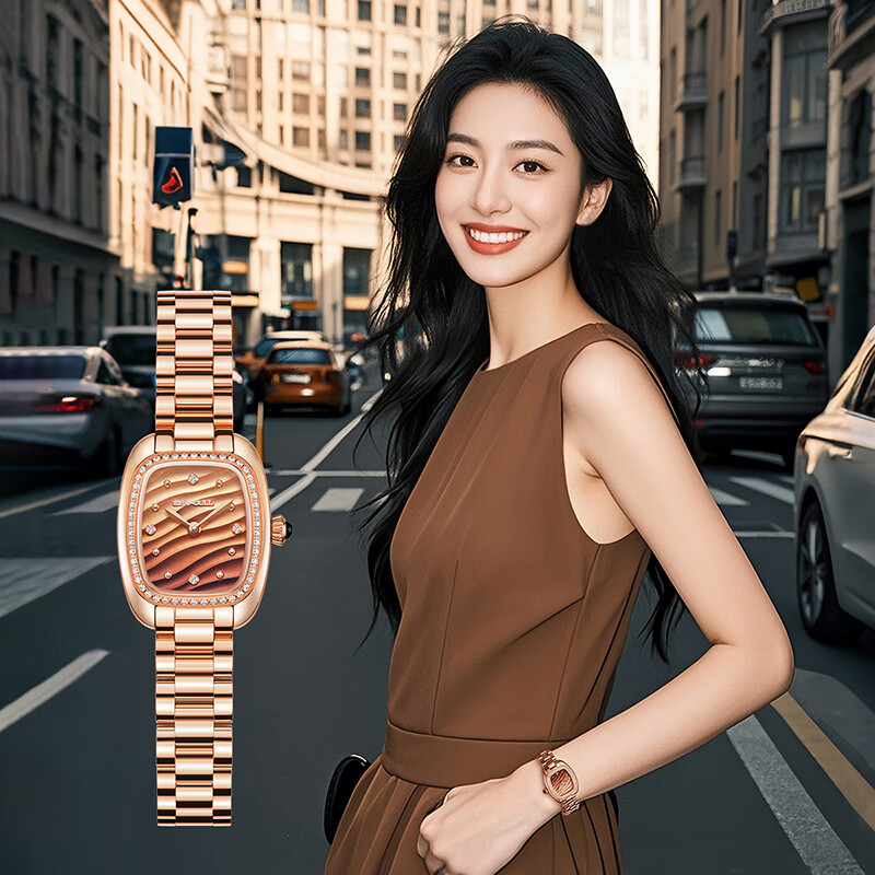 Seagull Retro Mocha Ladies Watch