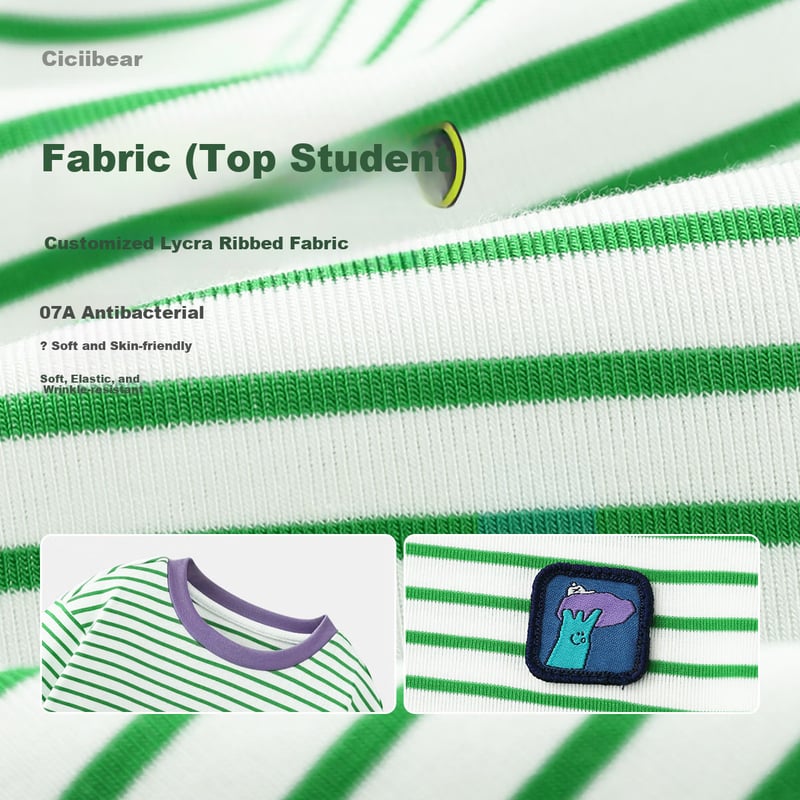 Ciciibear Striped Long-Sleeve T-Shirt