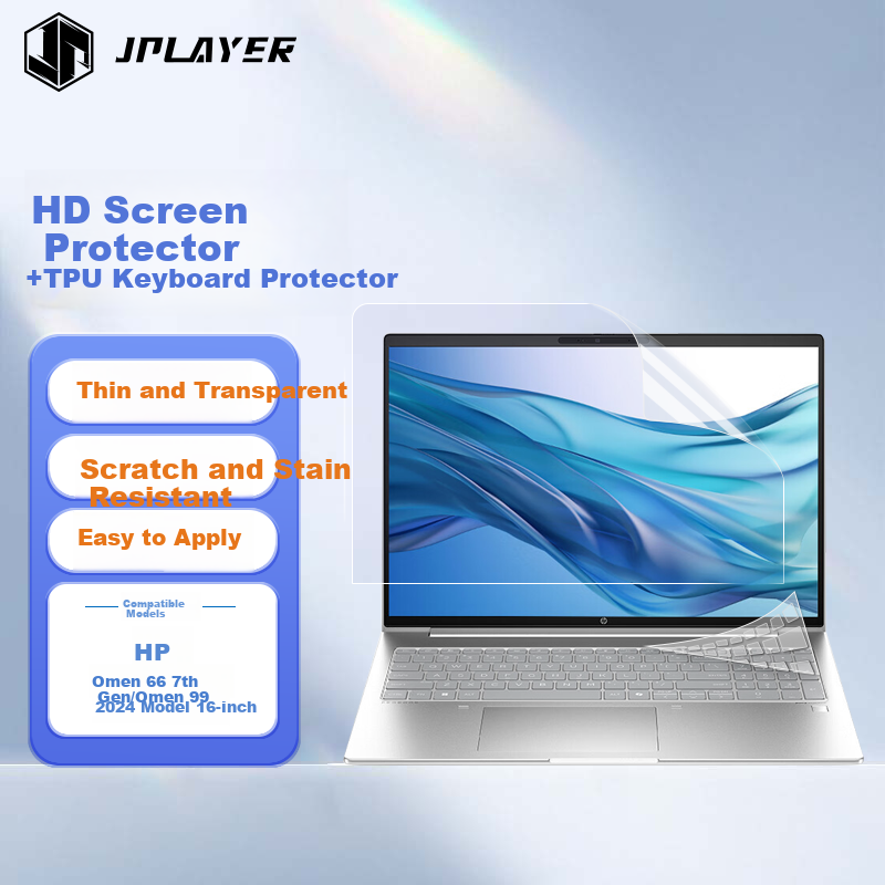 JPLAYER HP Zhan66 Zhan99 Keyboard Screen Protector Set