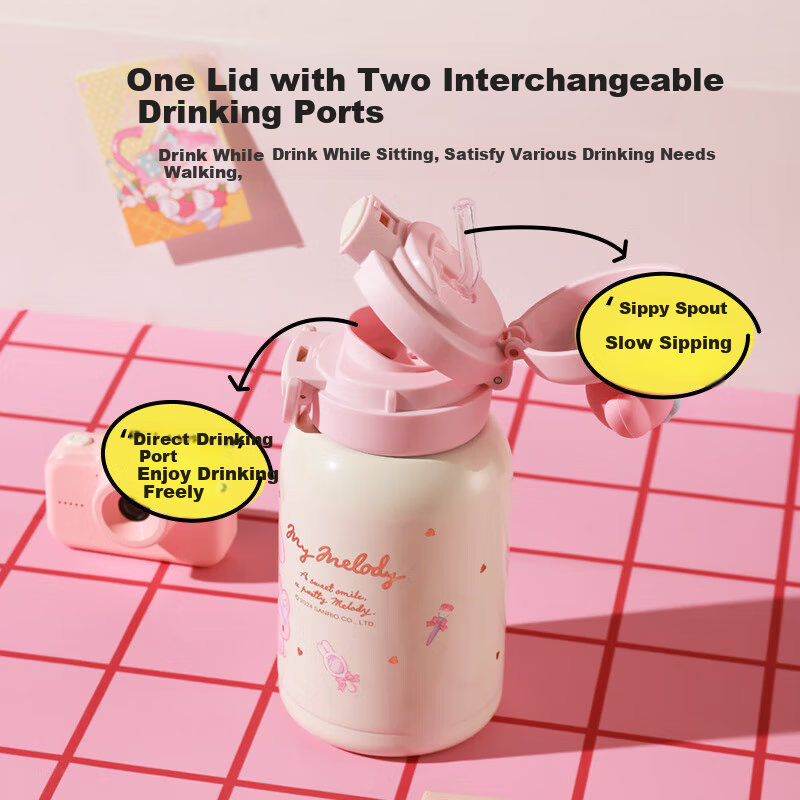 BEDDYBEAR Smiling Bear Insulated Cup with Straw