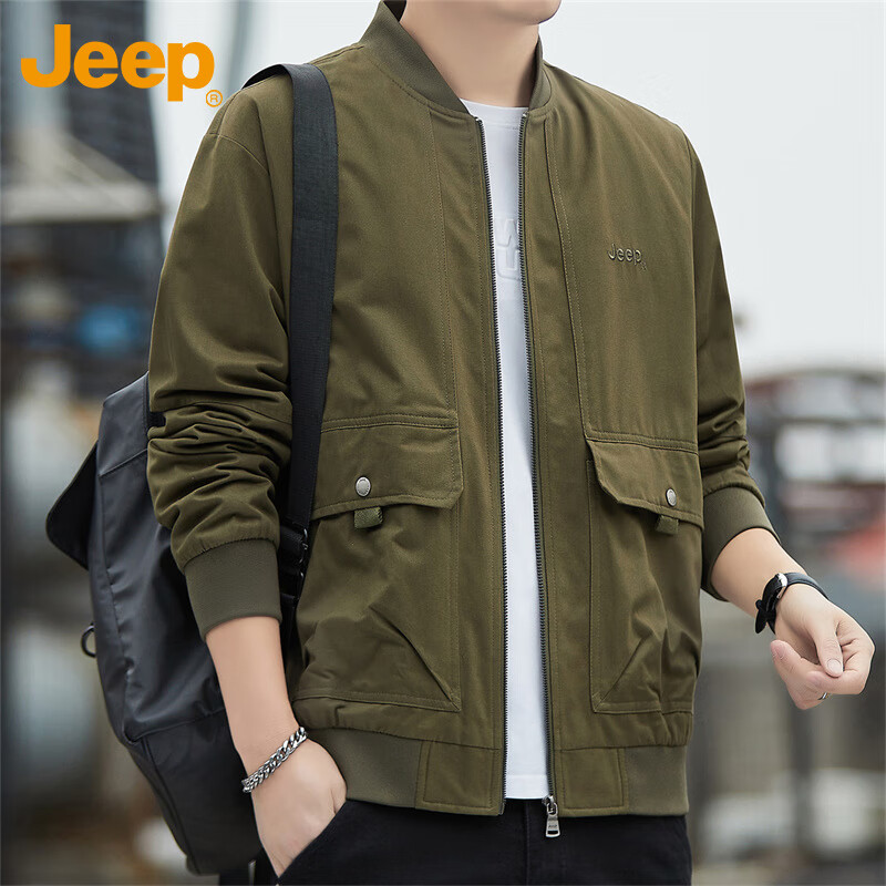 JEEP Men's Casual Jacket - Spring Autumn Workwear