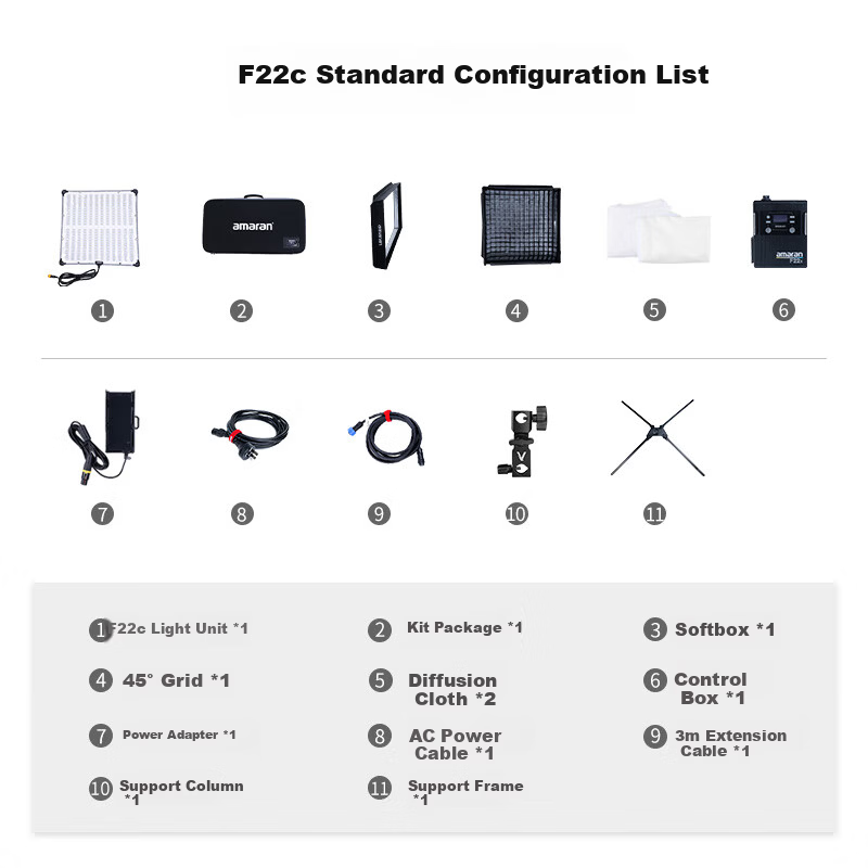AMARAN F22c RGB Foldable Studio Light