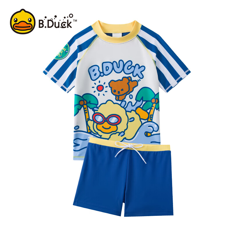 B.Duck Boys' Swim Trunks And Swimsuit