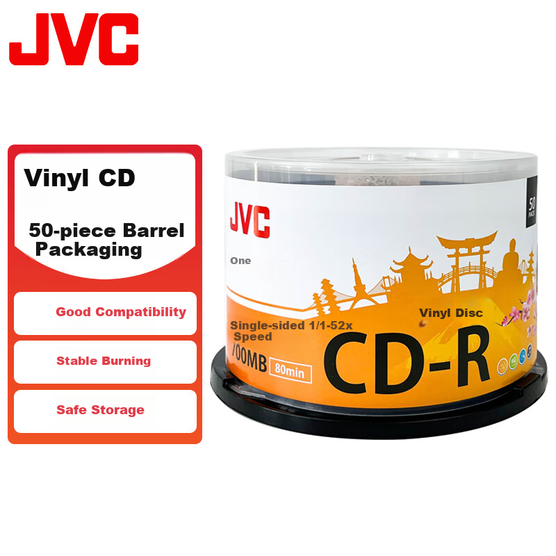 JVC Japanese Vinyl Music Disc CD-R 52x 700MB