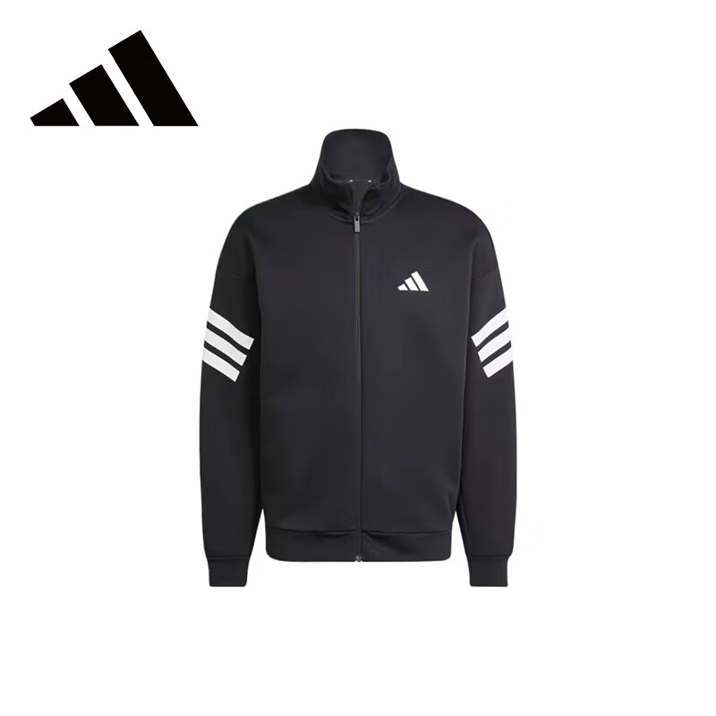 Adidas Men's 3-Striped Stand-Collar Jacket JD4885