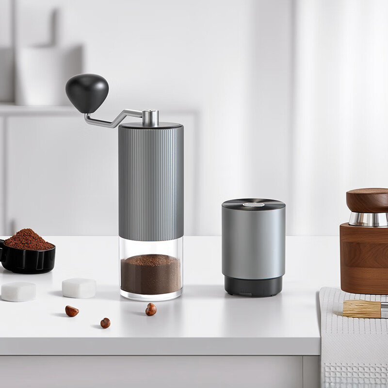 CLITON Electric & Hand-Cranked Coffee Grinder