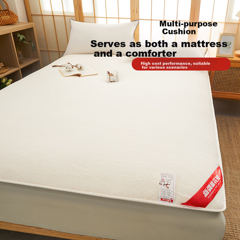 KING SHORE 100% Cotton Mattress Pad