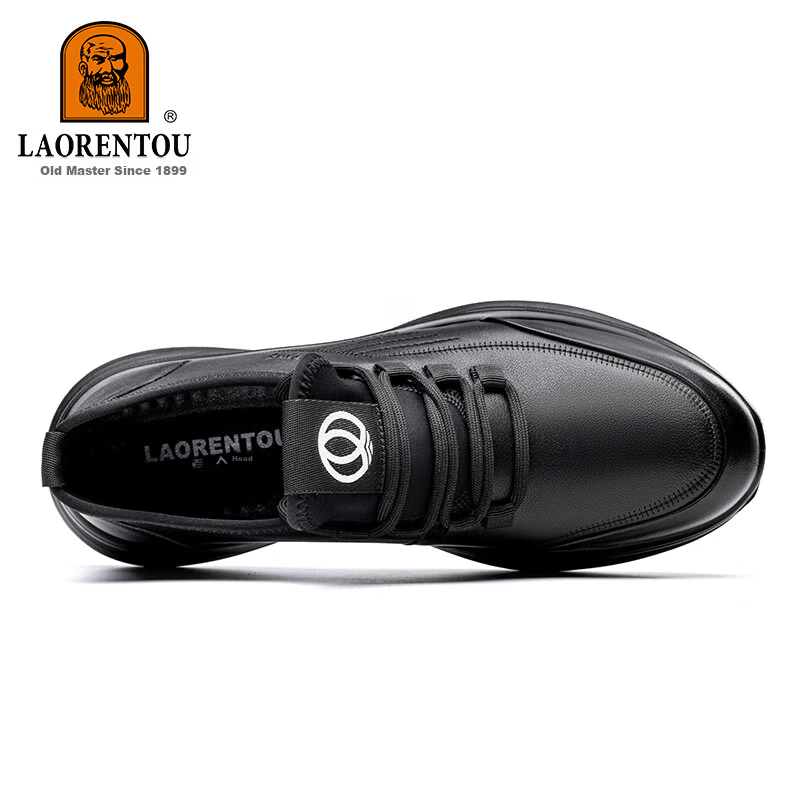LAORENTOU Men's Genuine Leather Casual Shoes