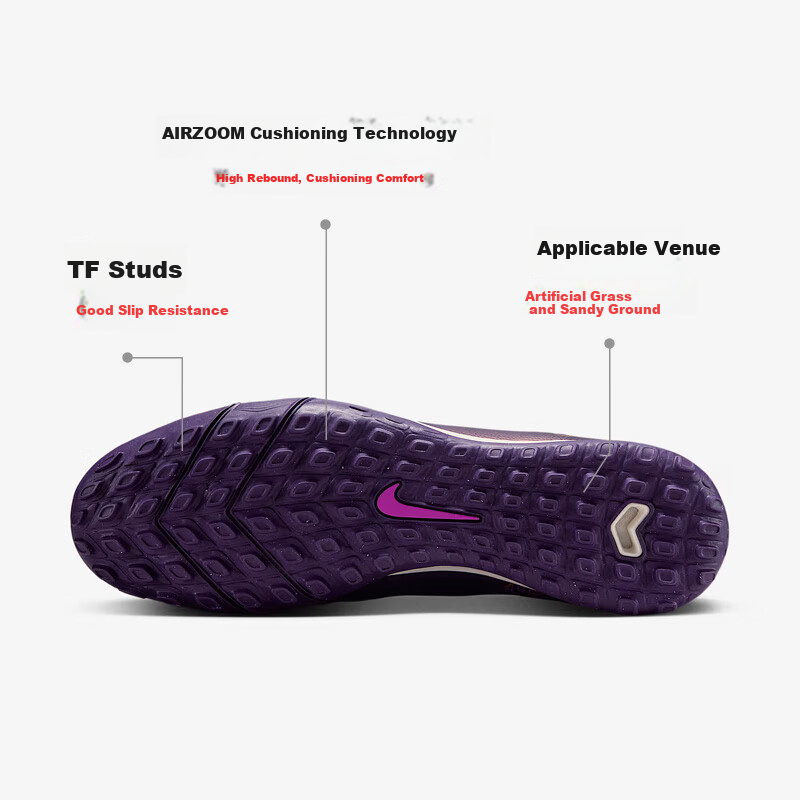 NIKE Superfly 10 TF: Kylian Mbappe Purple Soccer Cleats for Men