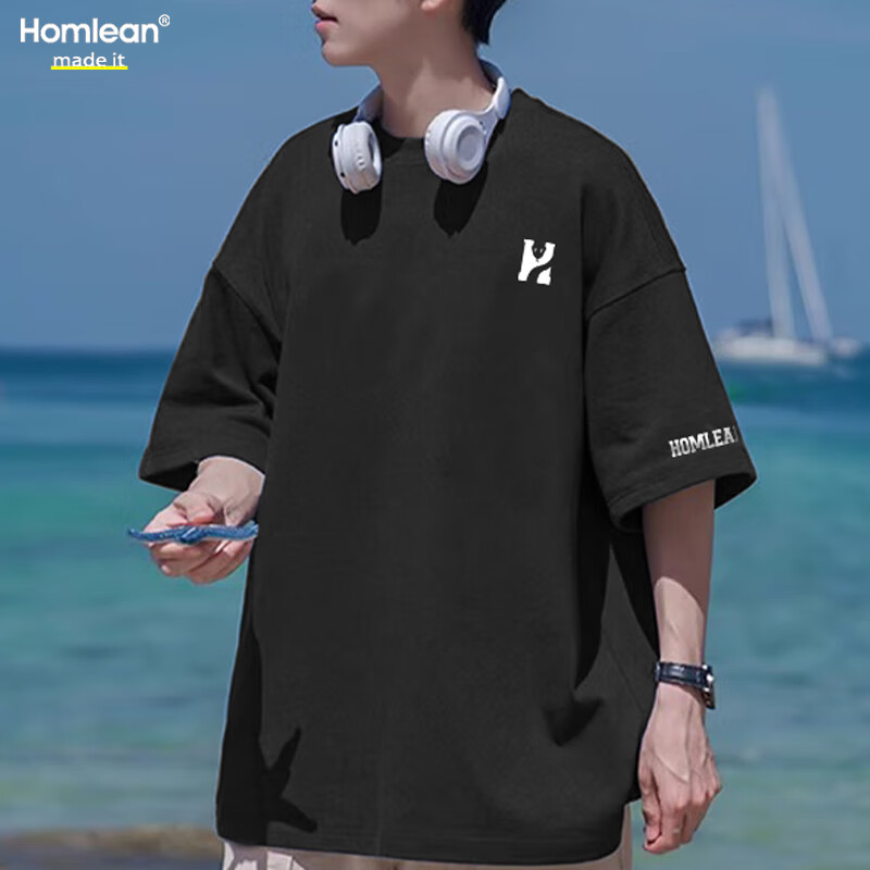 Homlean Men's American-Style T-Shirt