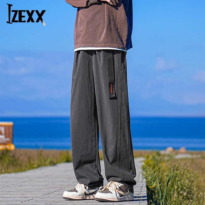 IZEXX Vintage Straight-Leg Casual Pants for Men