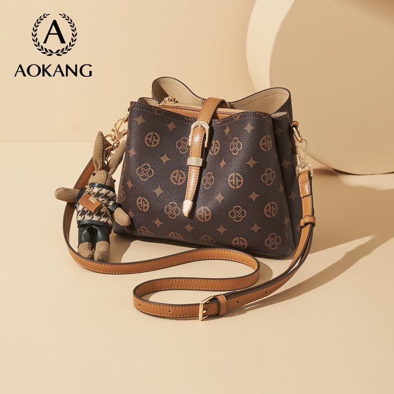 Aokang Vintage Large Capacity Crossbody Shoulder Bag