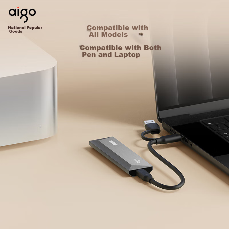 Aigo 2TB Portable SSD S10 - 1000MB/s Speed