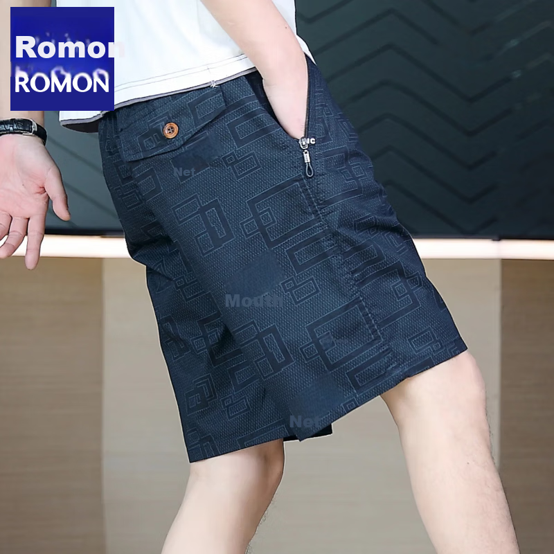 Romon Men's Pure Cotton Casual Shorts