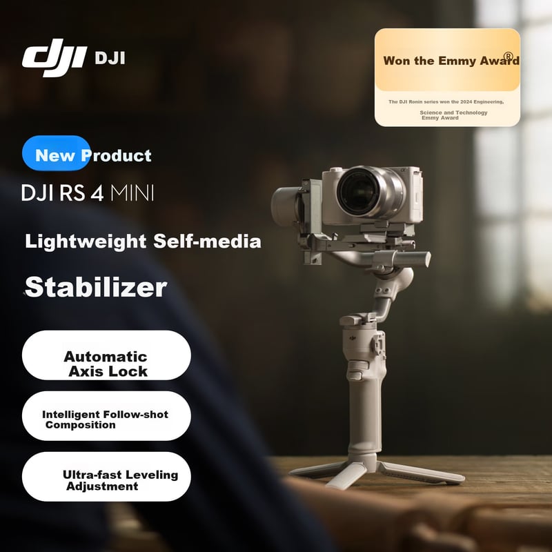 DJI RS 4 Mini - Lightweight 3-Axis Self-Stabilizing Gimbal