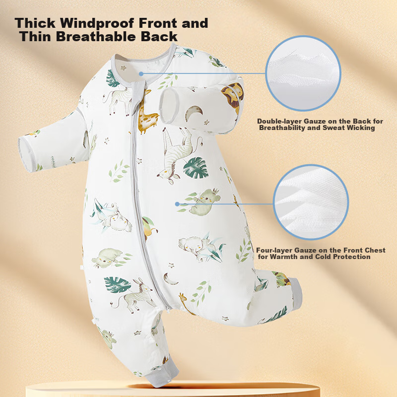 Tongyan Baby Sleeping Bag - Jungle Zoo Design
