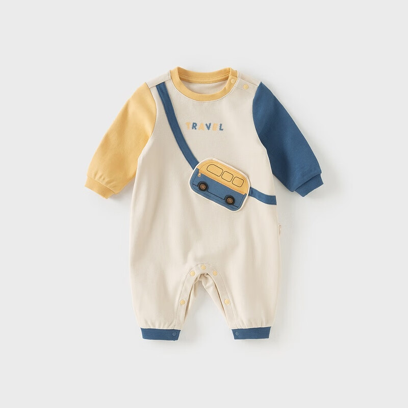 DAVE & BELLA Newborn Onesie - Autumn Baby Boy Romper