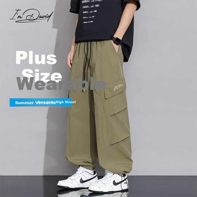 I'M DAVID Plus Size Cargo Pants