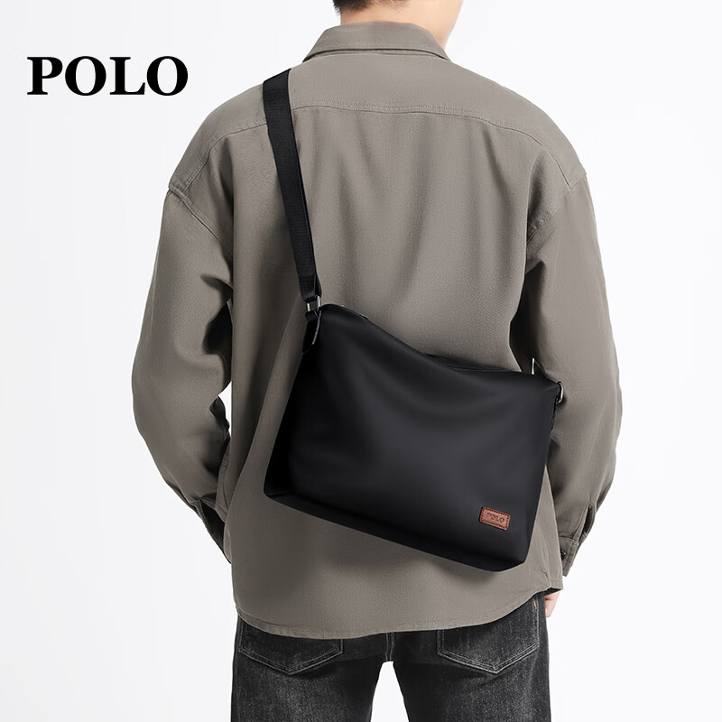 POLO Men's Single Shoulder Bag - Large Capacity Crossbody