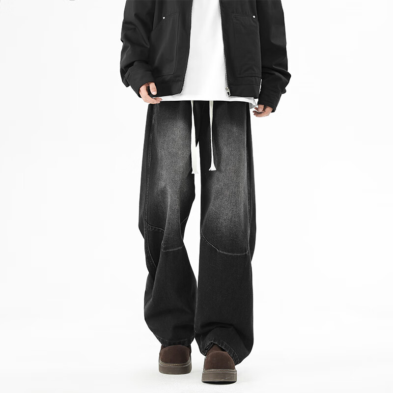 Homlean Retro Washed Jeans for Men