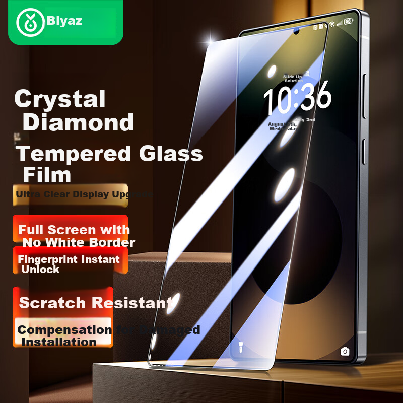 BIAZE Triple Enhanced Tempered Glass for S25 Ultra