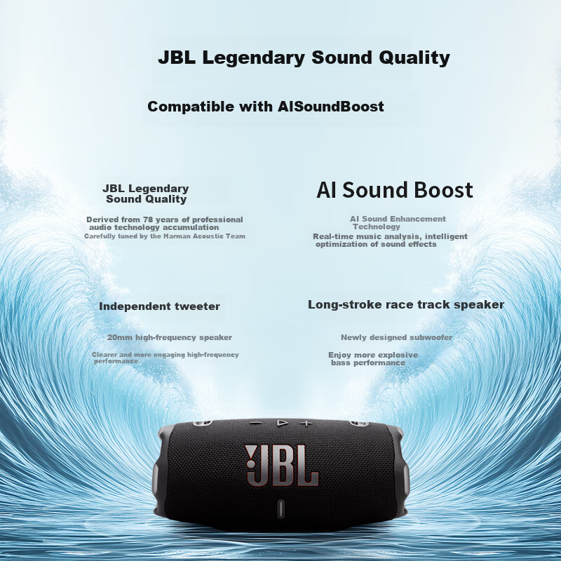JBL CHARGE6 Music Impact Wave Sixth Gen
