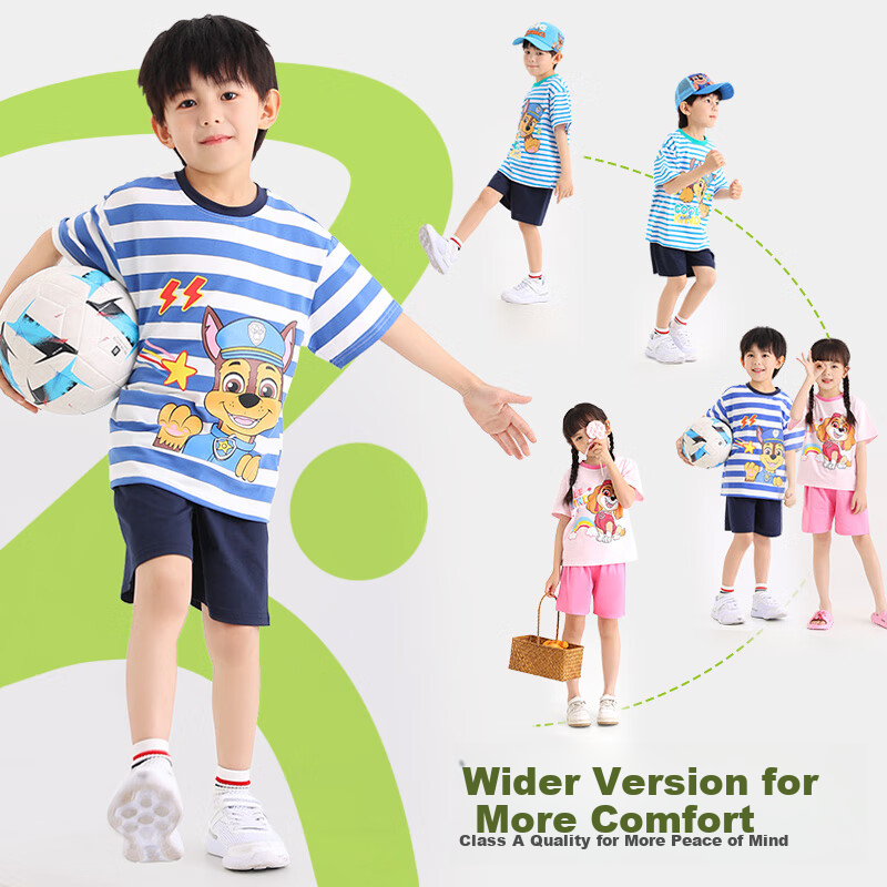 PAW PATROL Kids Summer Short-Sleeve Set