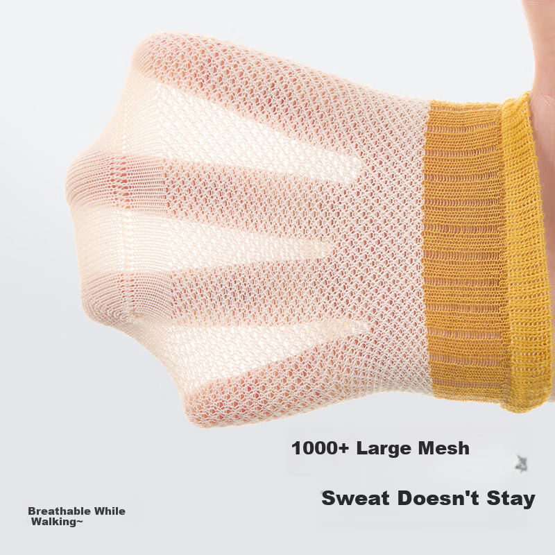 Beitaisi Baby Socks - Summer Breathable Mesh Socks for Newborns