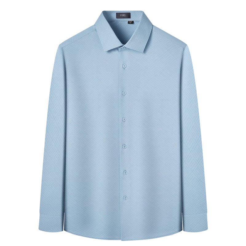 FIRS Men's Long Sleeve Silk Shirt