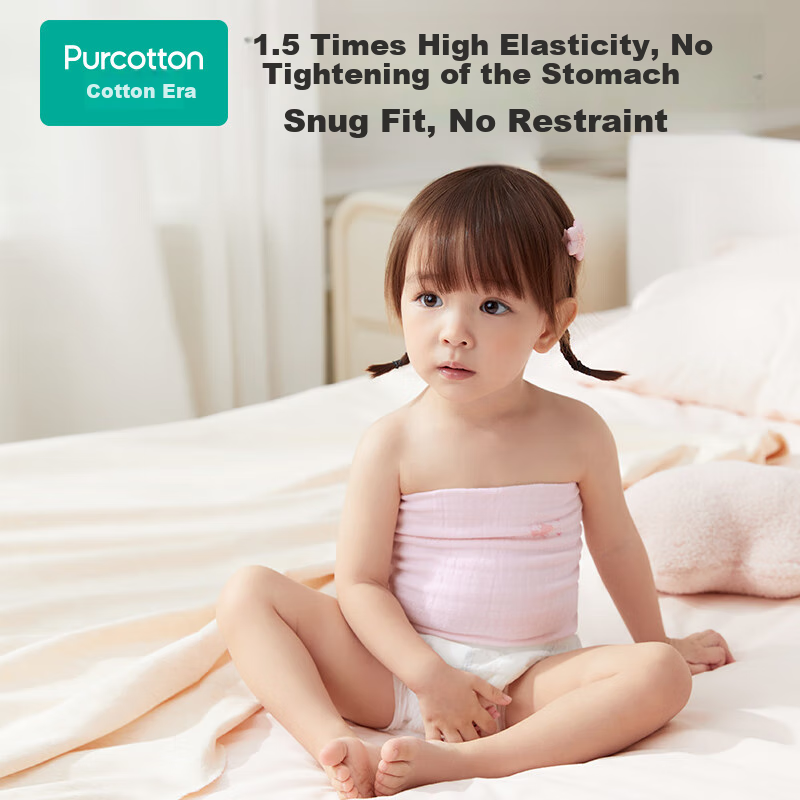 PurCotton Baby Belly Wrap 2-Pack Navel Protector
