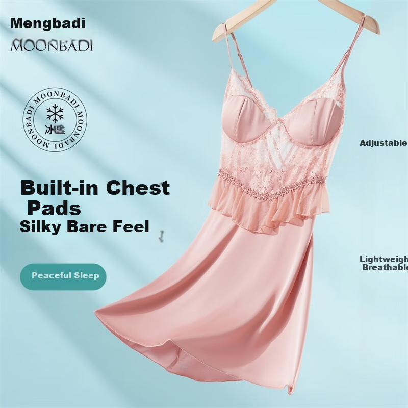 Moonbadi Women's Sexy Backless Nightdress 2025