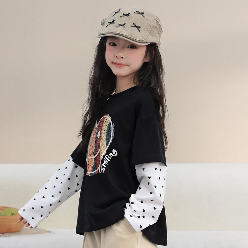 LUSON Chen Da Zhu Girls' Long-Sleeve T-Shirt