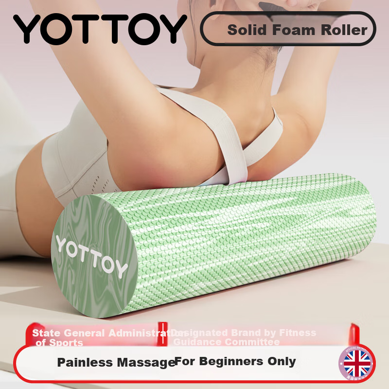 Yottoy Foam Roller for Beginners - Green Mixed C