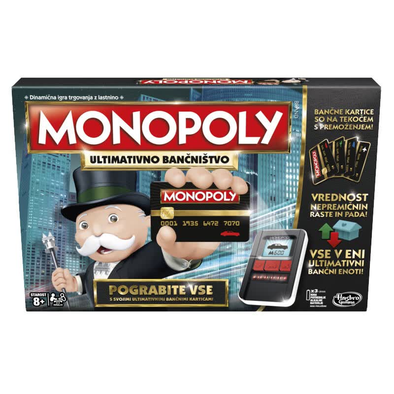 Hasbro Monopoly Electronic Bank Upgraded B6