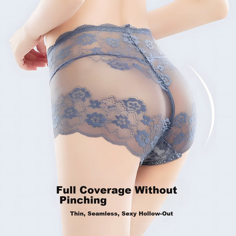 GRACEWELL Women's Tingmei Lace High-Waist Underwear