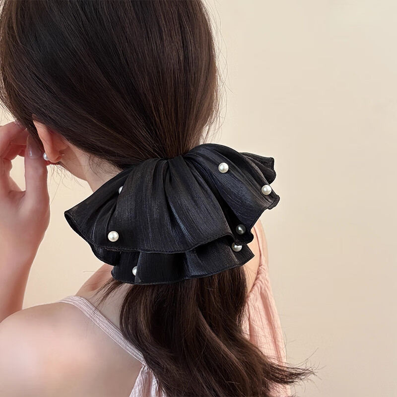 CHIMERA Large Hair Tie - Stylish Black Hair Accessory