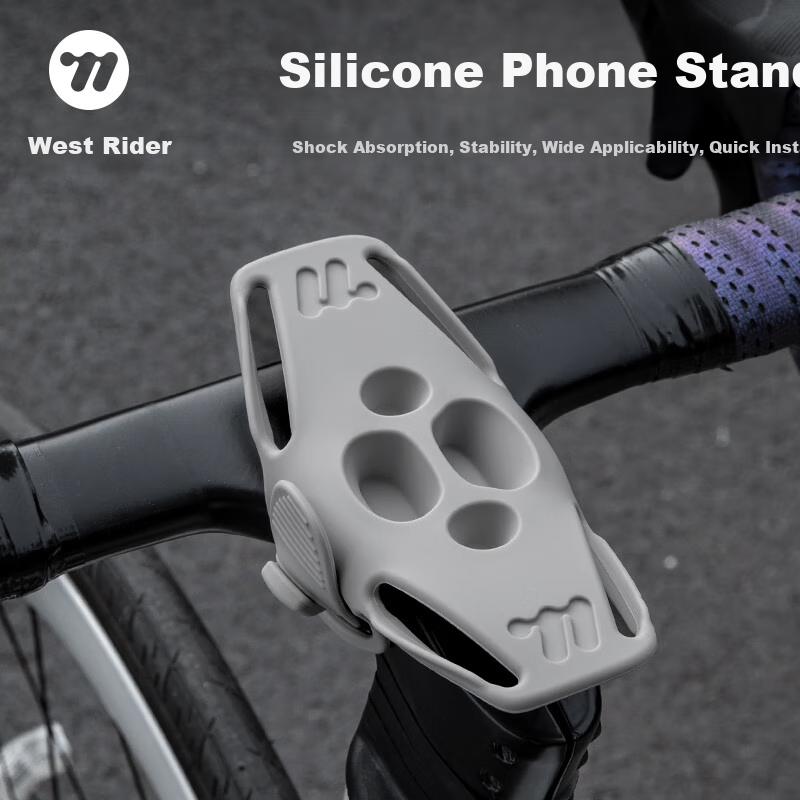 WestBiking Bicycle Phone Mount - Gray Shock-Absorbing Bracket