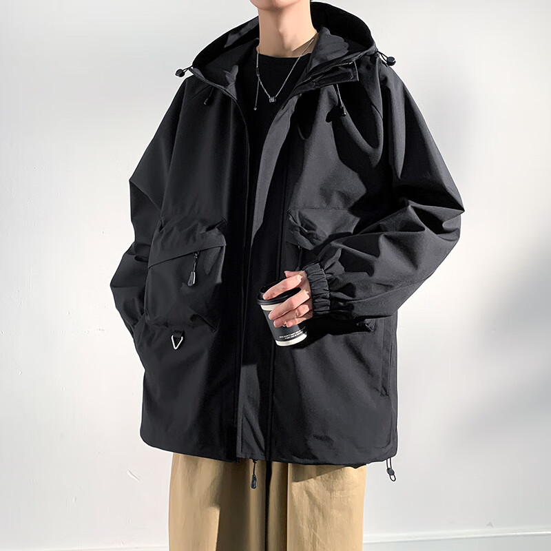 Homlean Men's Windproof American-Style Jacket