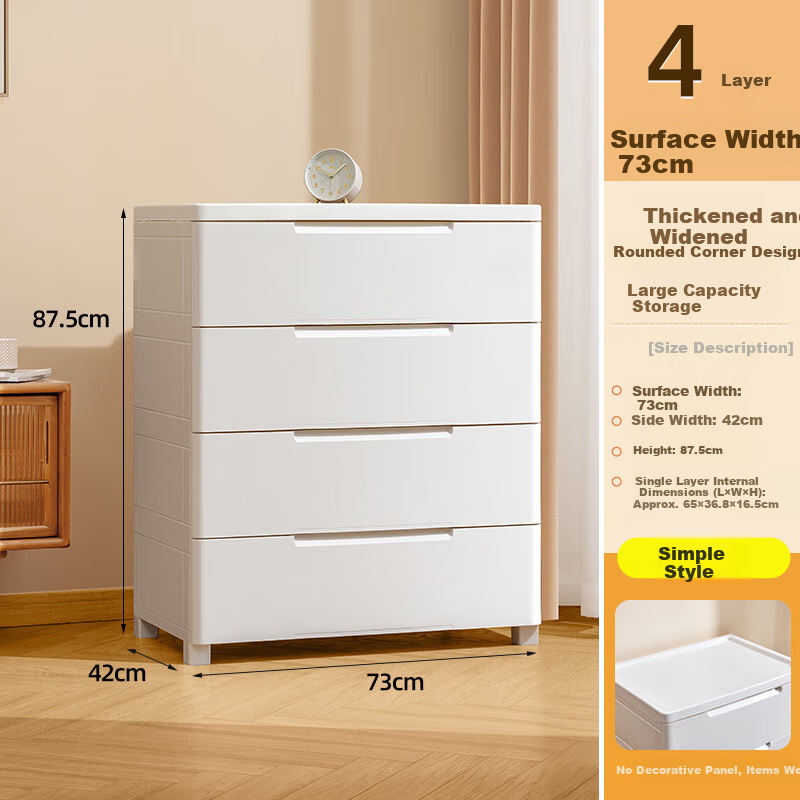 JEKO&JEKO 4-Tier Storage Cabinet
