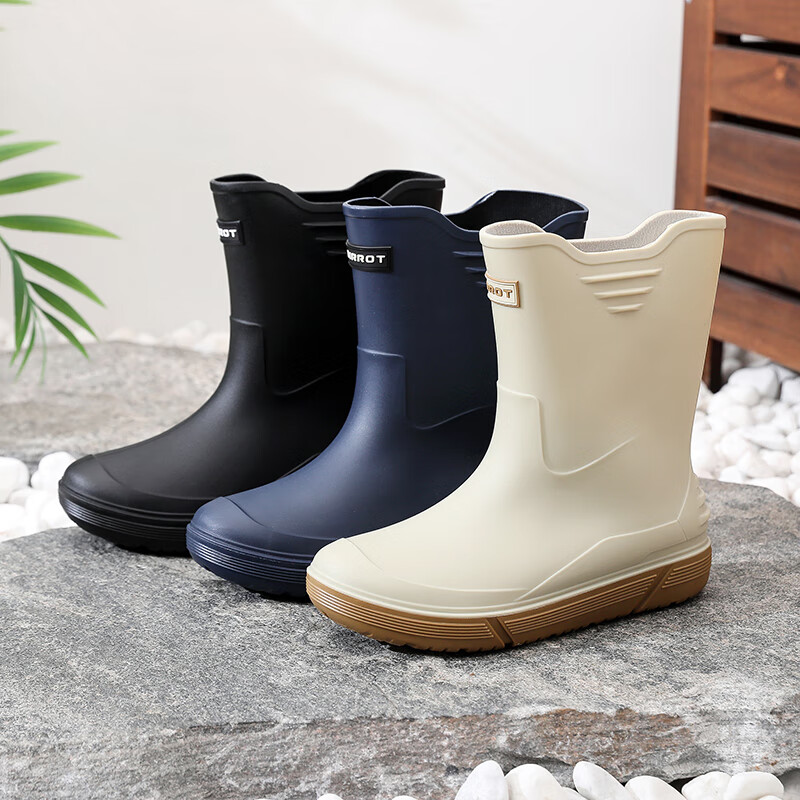 GUOLUOFEI Waterproof Rain Boots for Men