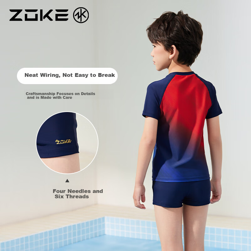 ZOKE Boys' Two-Piece Swimsuit Set