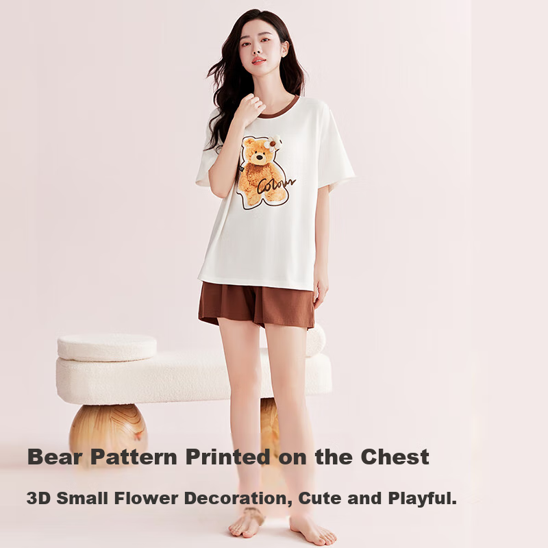 MiiOW Women's Cute Summer Pajama Set