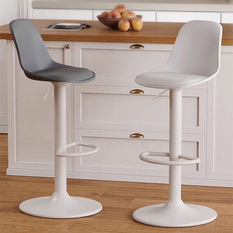 Jingcai Adjustable High Back Bar Stool