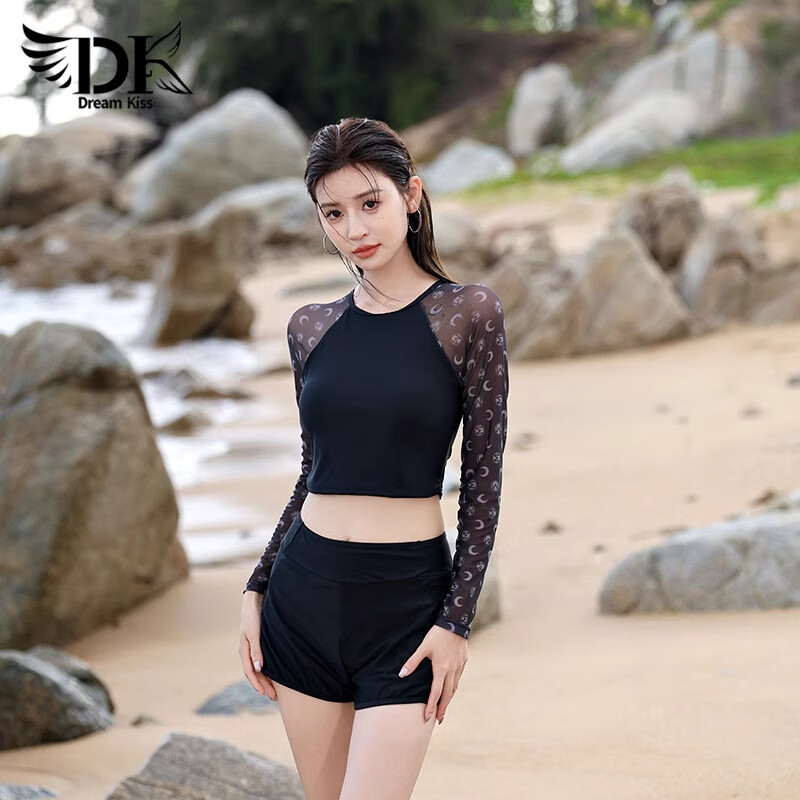 DK Women's 2025 Sexy Slimming Long Sleeve Swimsuit