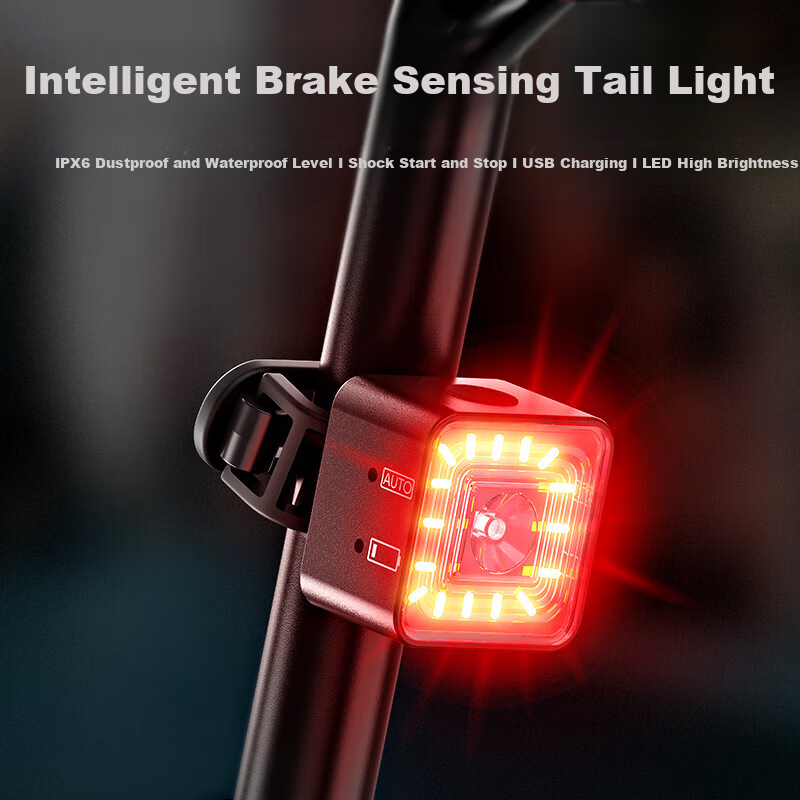 Move Iron Bicycle Taillight with Smart Brake Sensor
