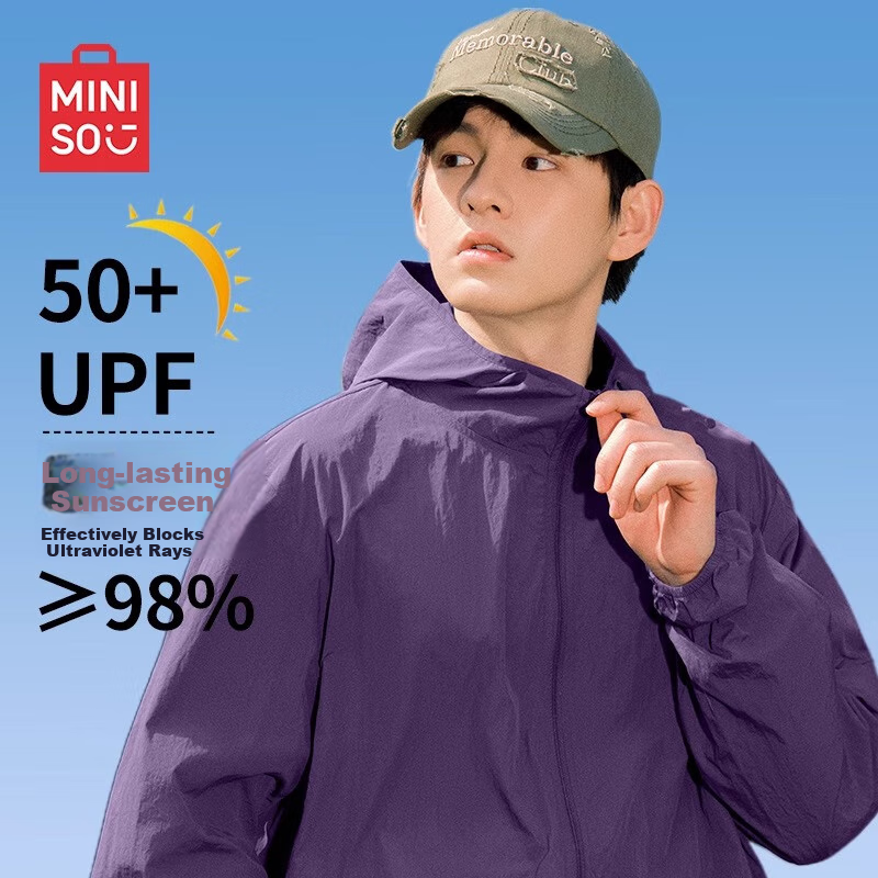 MINISO Men's UPF50+ Ice Silk Sun Protection Shirt