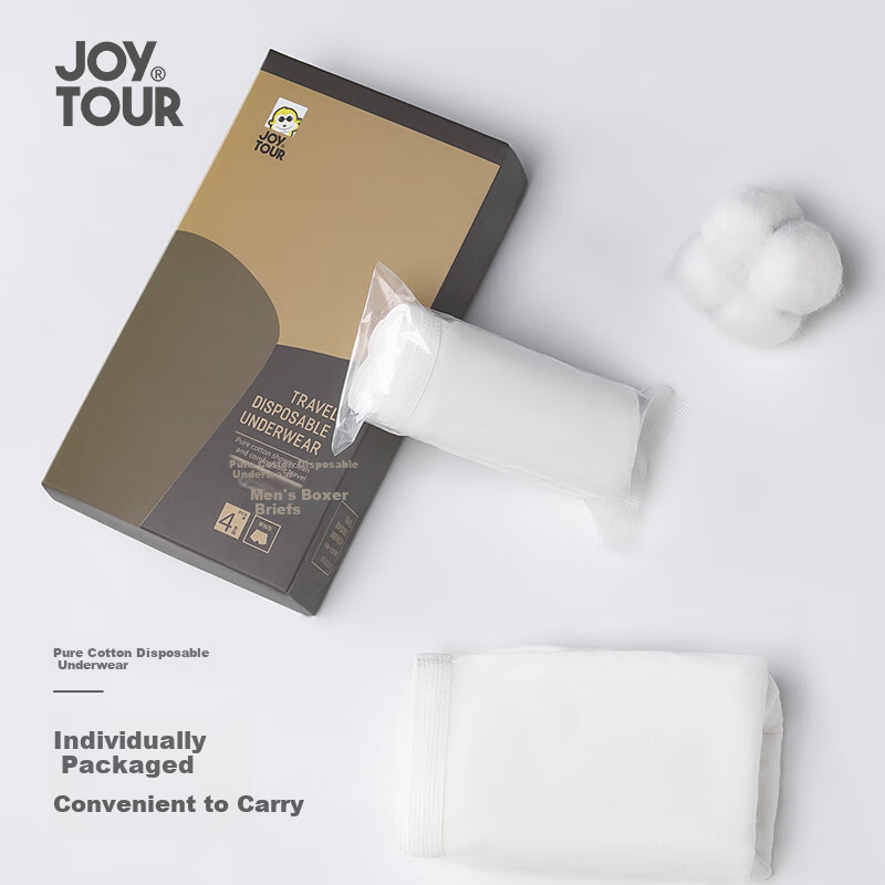 JOYTOUR Pure Cotton Boxer Briefs for Travel