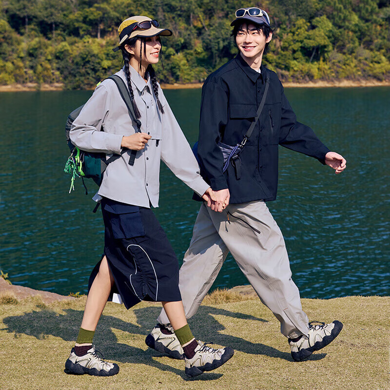 CAMEL Yunshan Hiking Shoes Ugly-Cute Casual Black